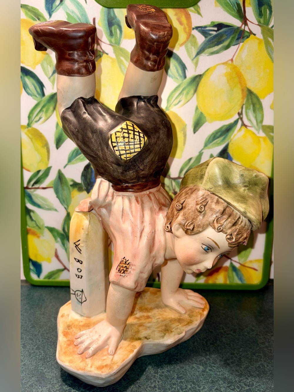 Vintage Capodimonte-Style Italian Porcelain Boy Figurine